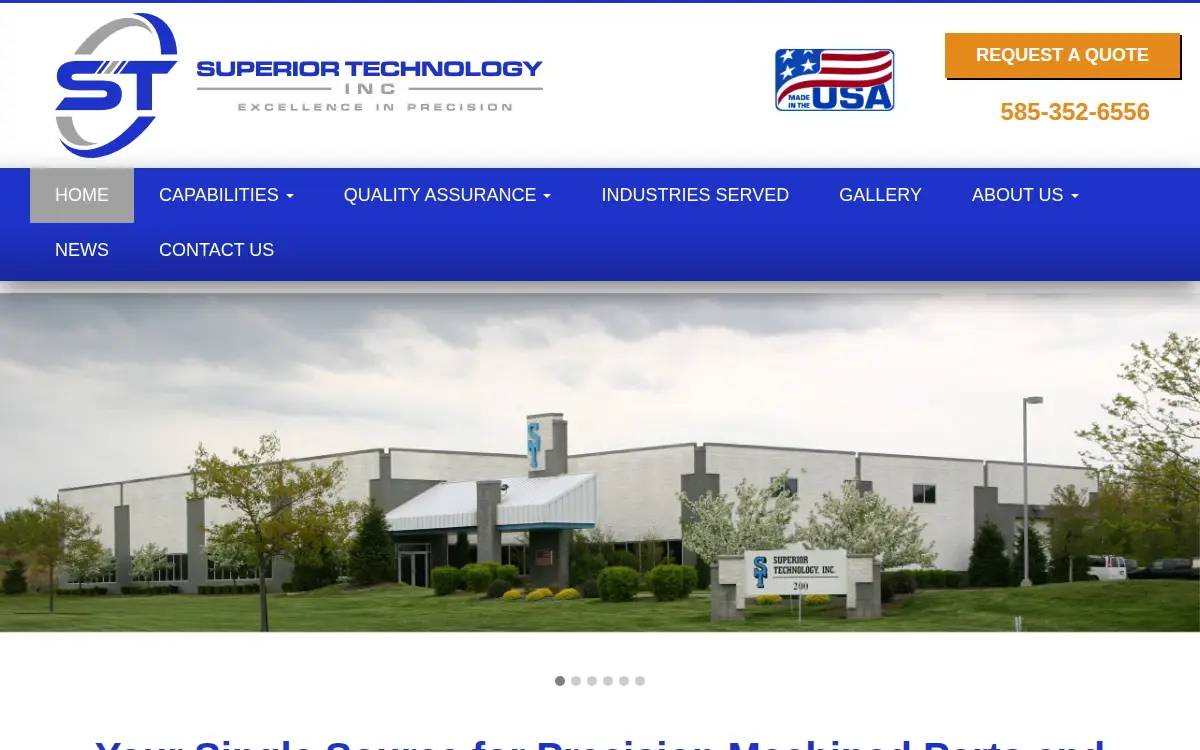 Homepage of Superior Technology, INC.