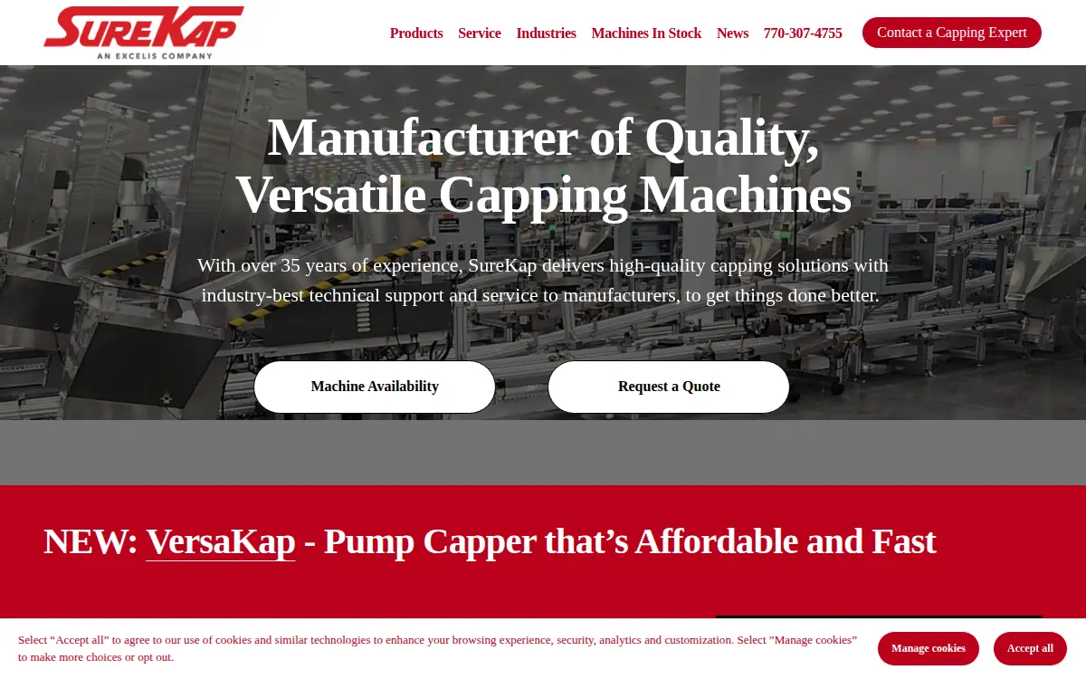 Homepage of Surekap, INC.
