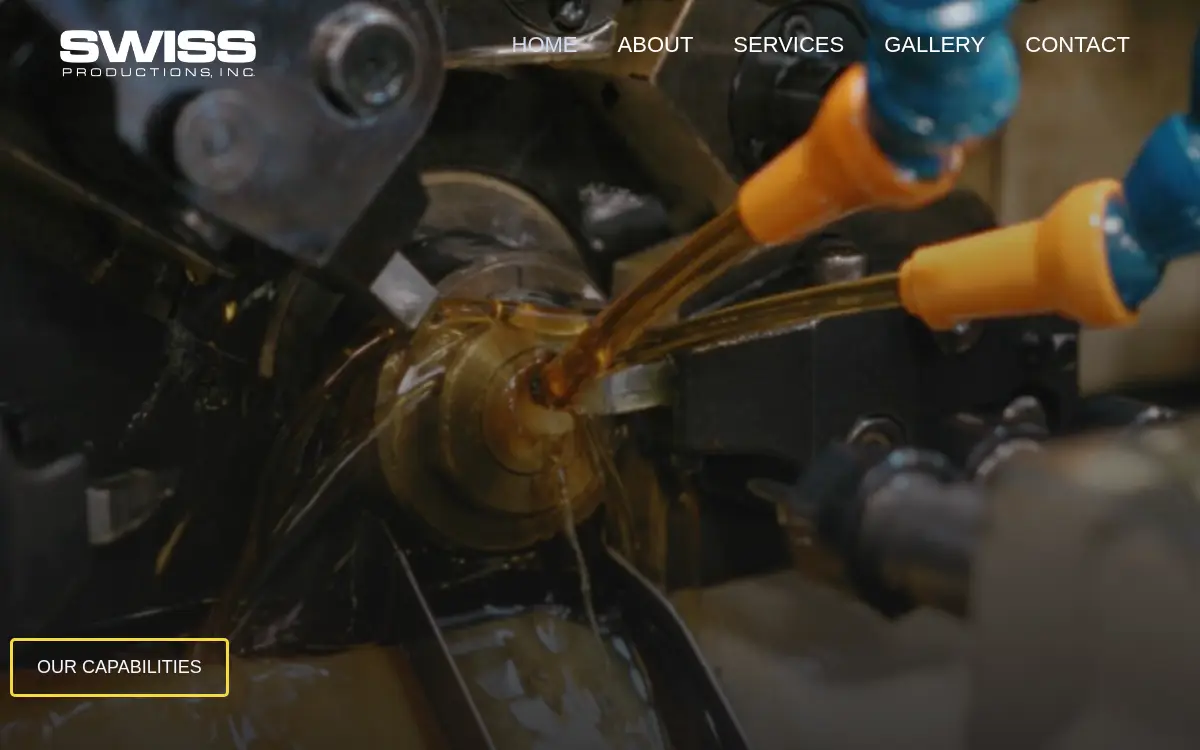 Homepage of Swiss Productions, INC