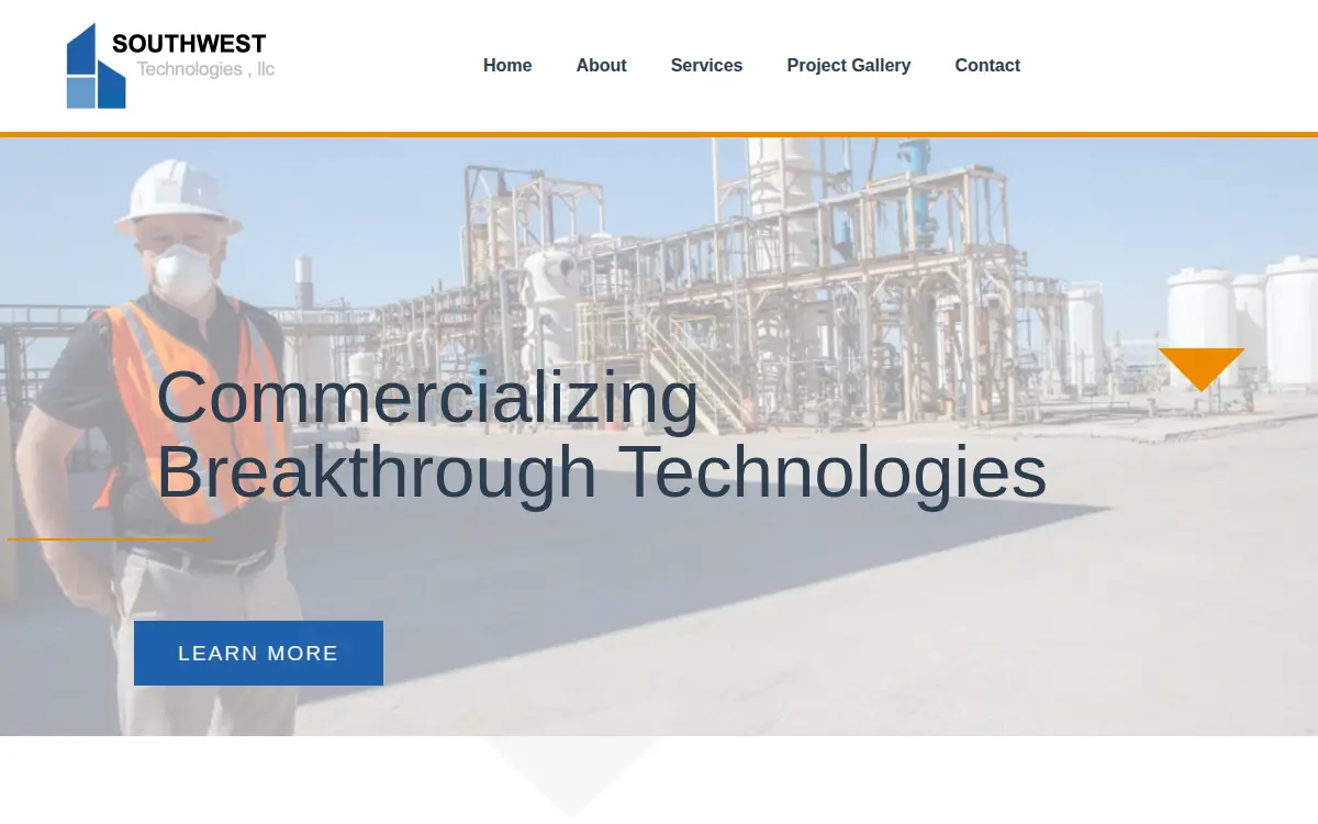 Homepage of Southwest Technologies LLC