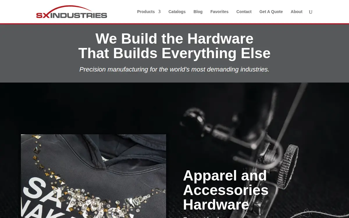 Homepage of Sx Industries, INC