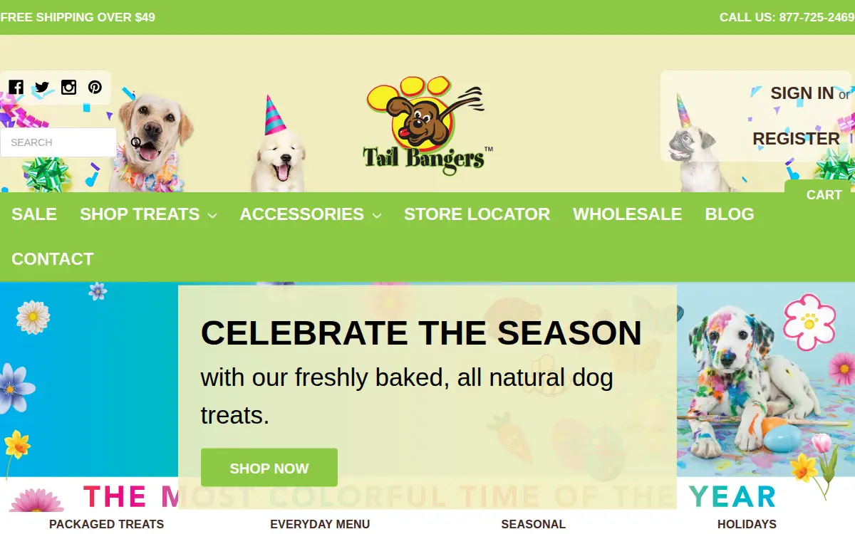 Homepage of Tailbangers, INC