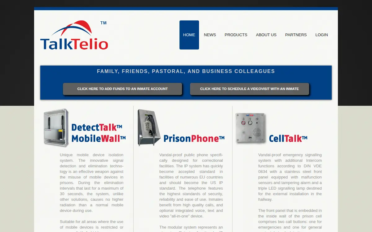 Homepage of Talktelio LLC