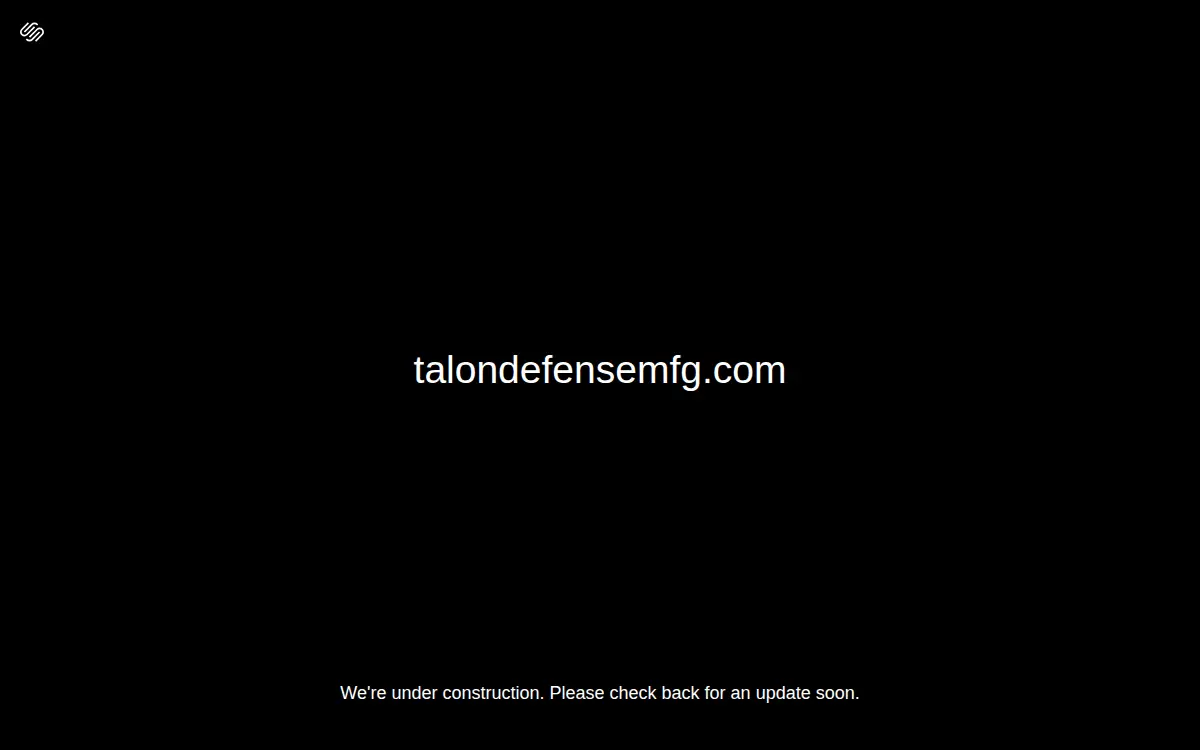 Homepage of Talon Defense Manufacturing LLC