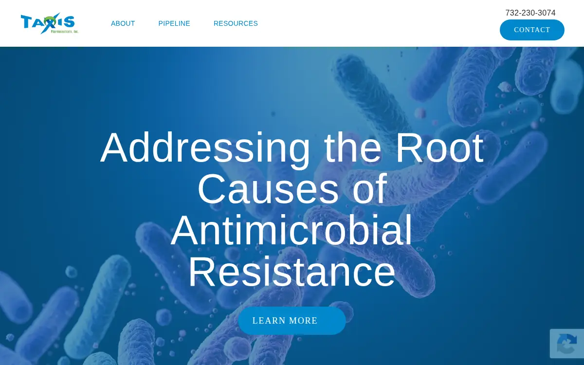 Homepage of Taxis Pharmaceuticals INC