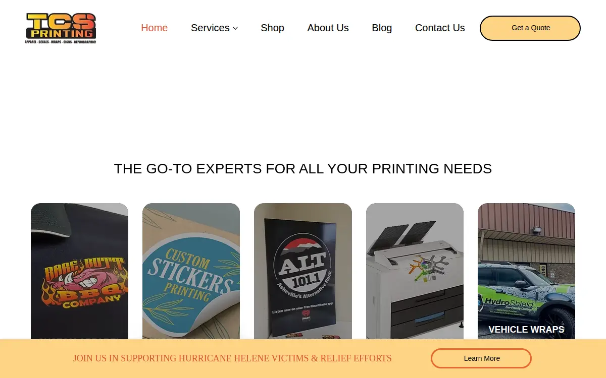 Homepage of Tri-county Solutions, INC