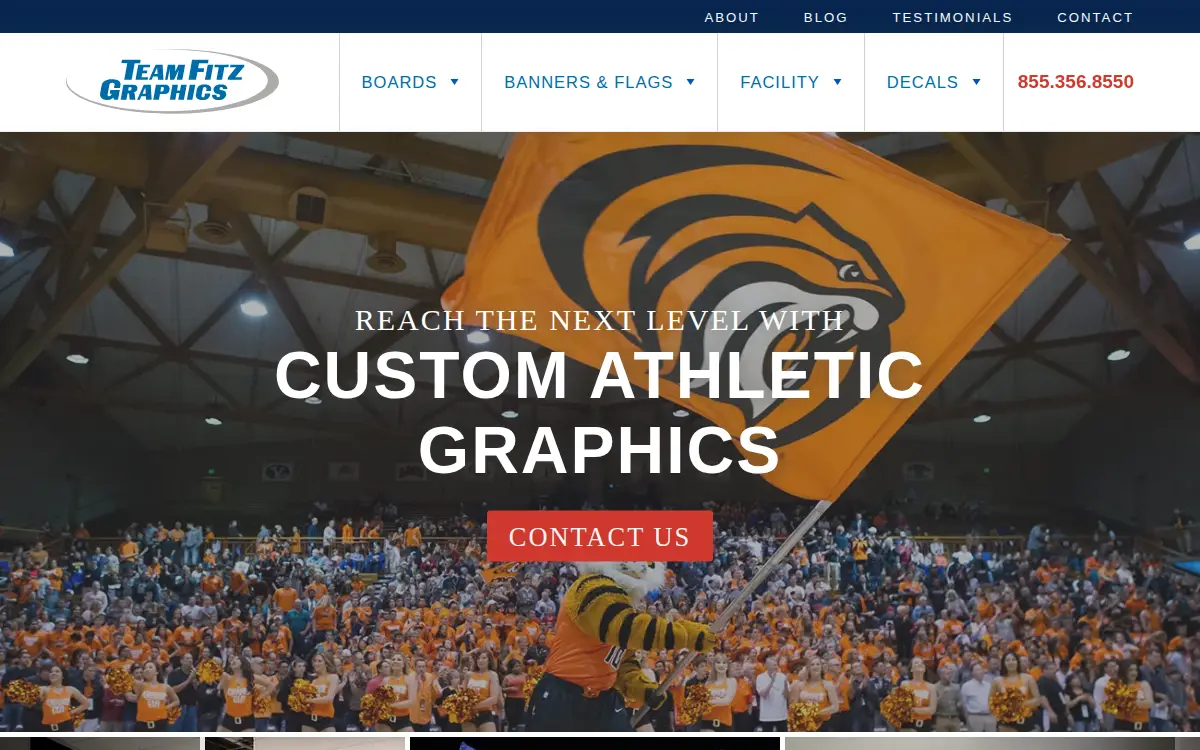 Homepage of Team Fitz Graphics LLC