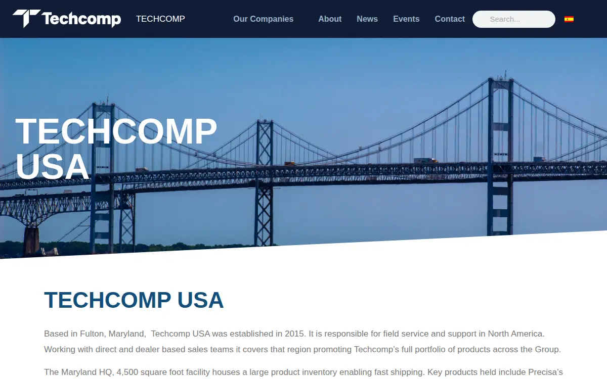 Homepage of Techcomp USA INC