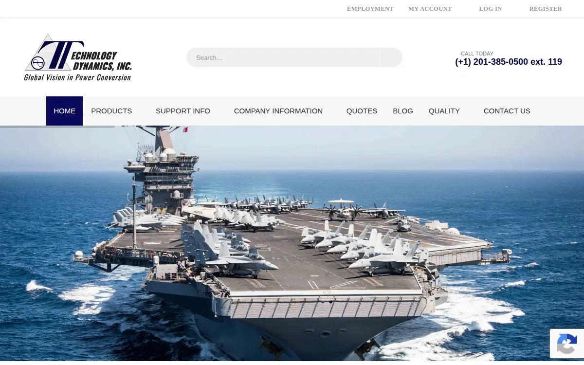 Homepage of Technology Dynamics, INC.