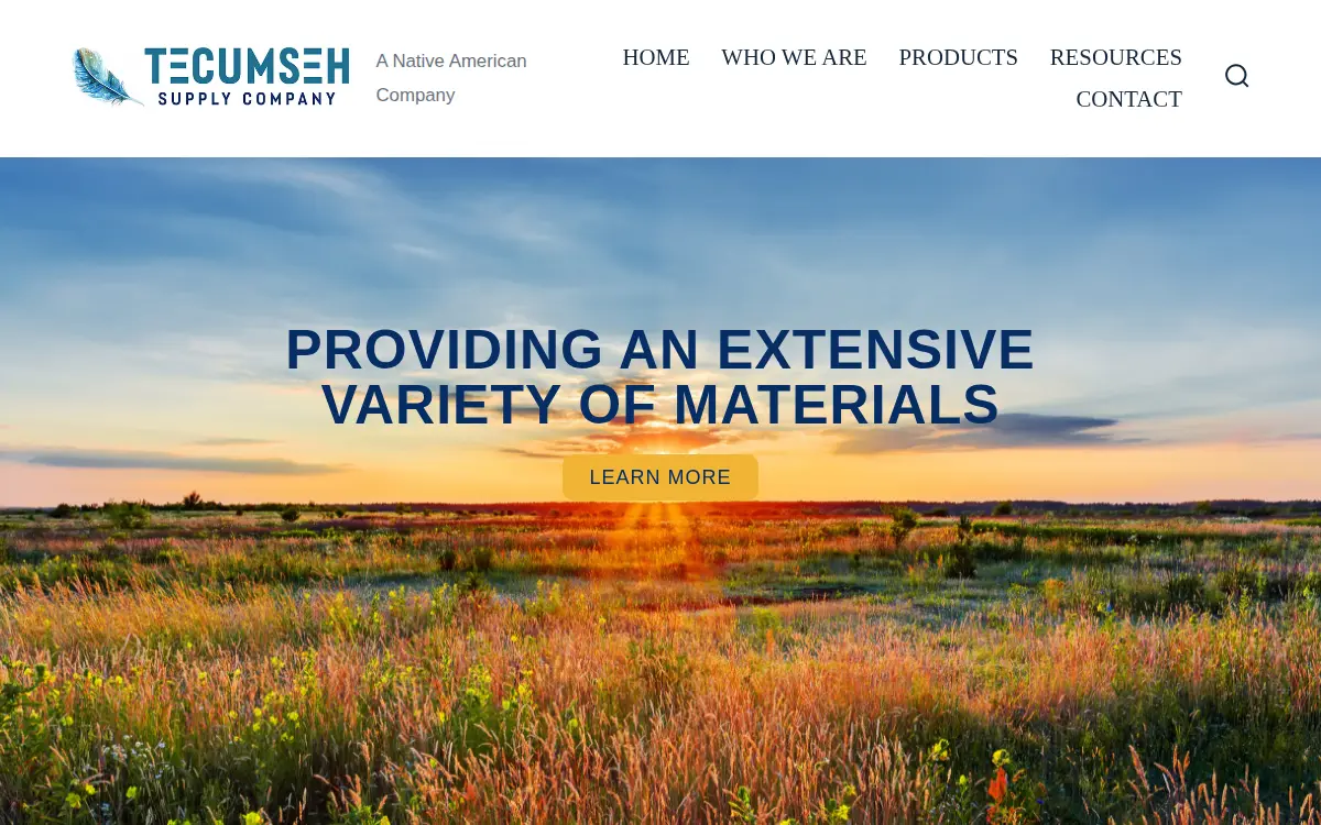 Homepage of Tecumseh Supply CO