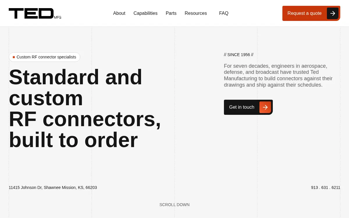 Homepage of Ted Manufacturing CORP