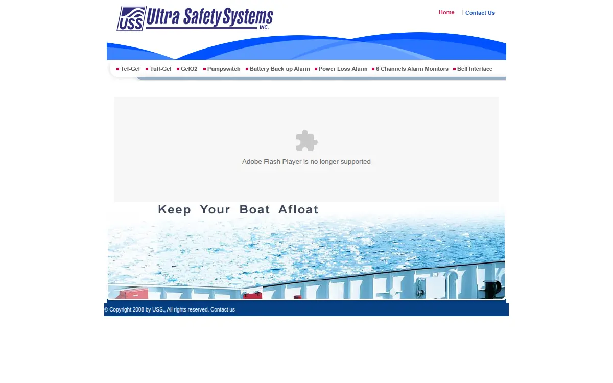 Homepage of Ultra Safety Systems, INC.