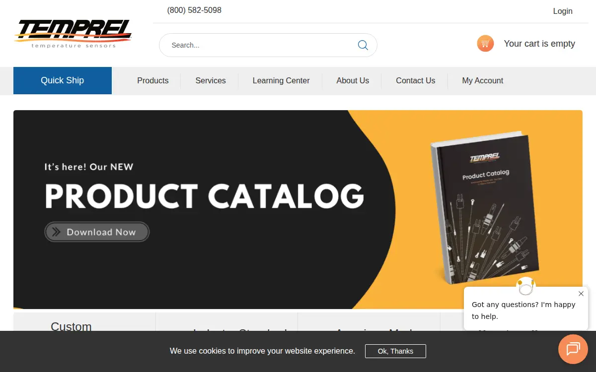 Homepage of Temprel INC