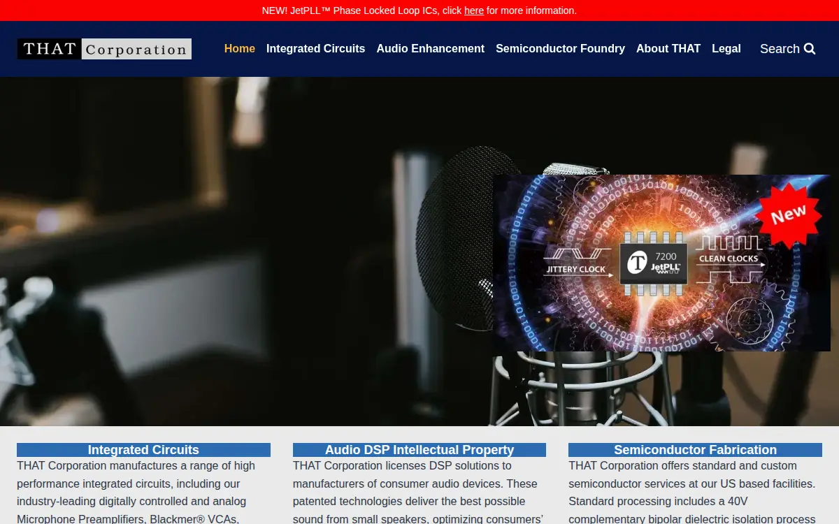 Homepage of That Corporation