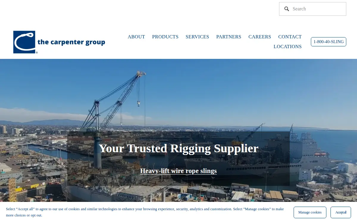 Homepage of The Carpenter Group