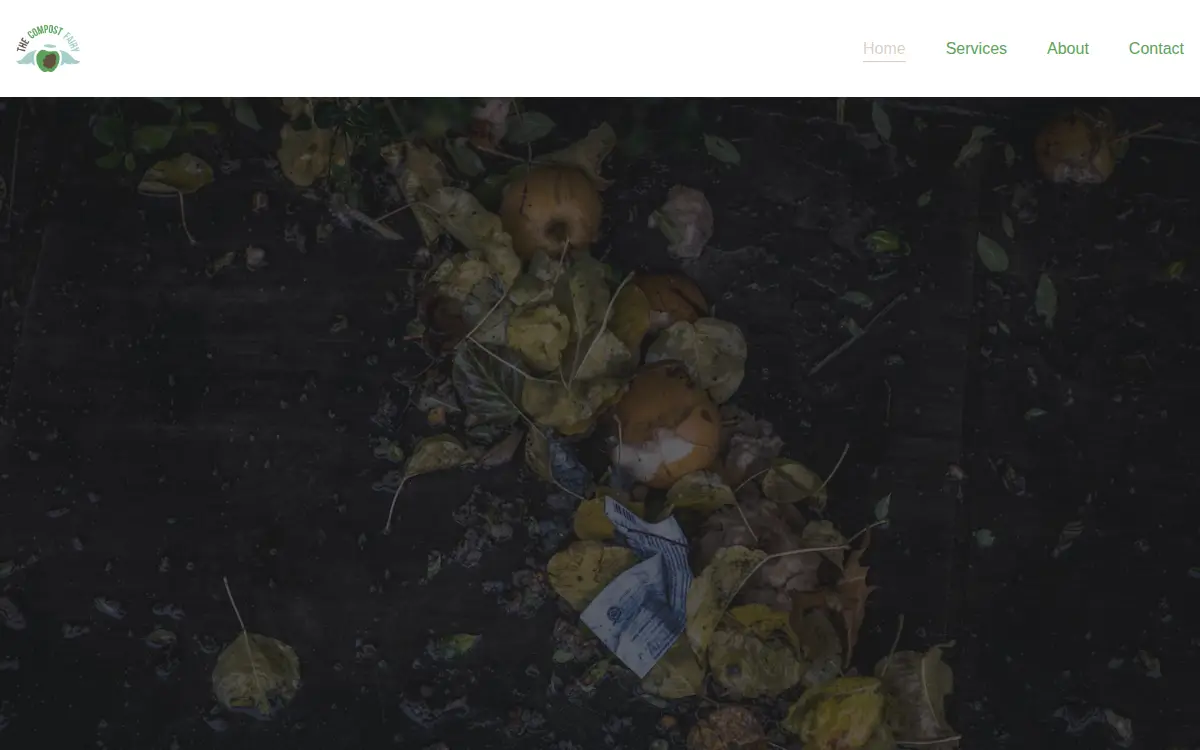 Homepage of The Compost Fairy, LLC