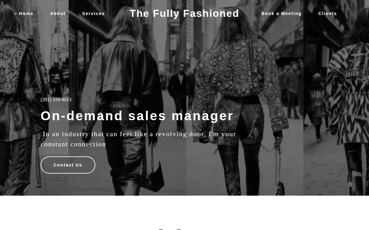 Homepage of The Fully Fashioned LLC