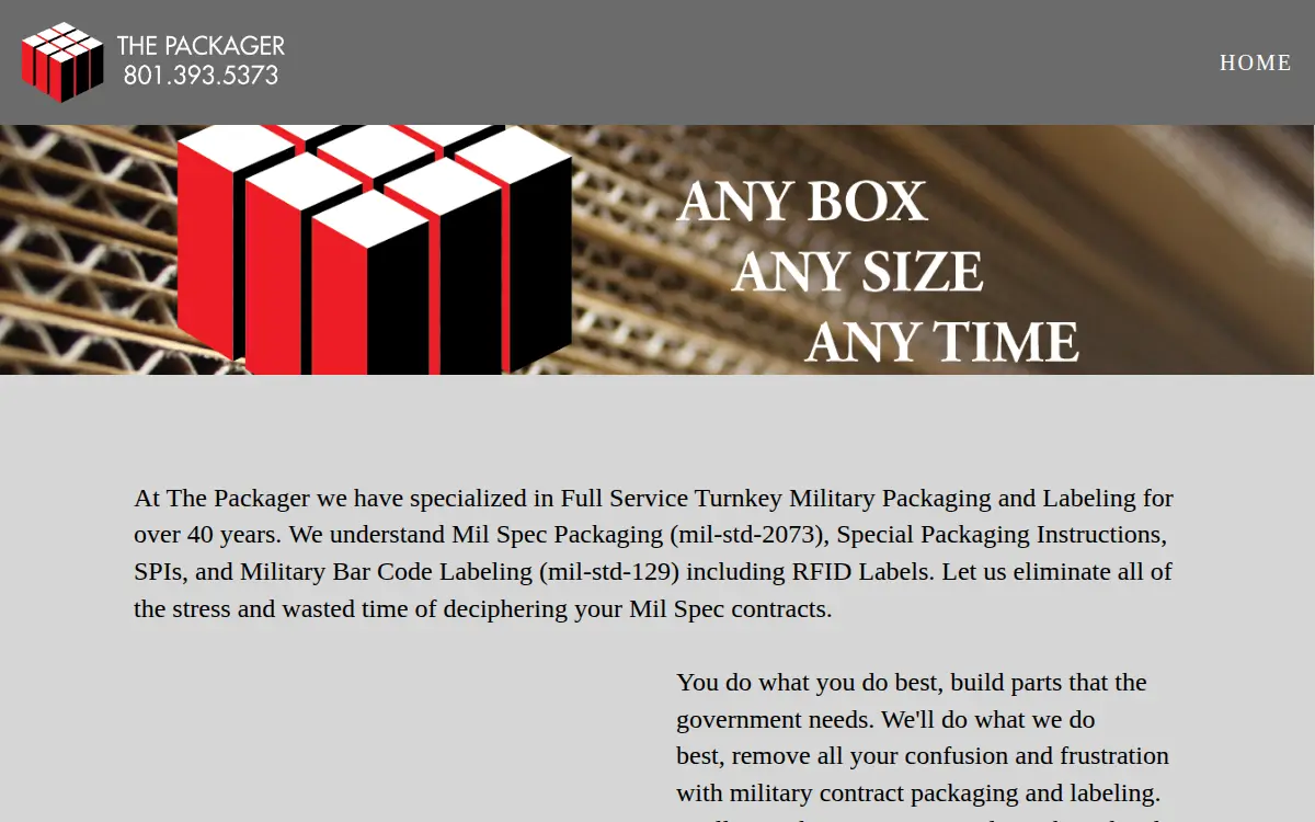 Homepage of Outtahand, INC