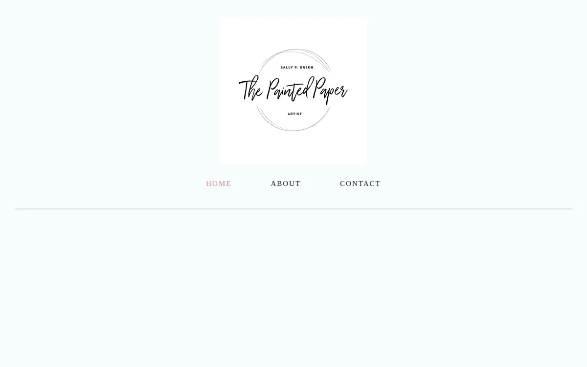 Homepage of The Painted Paper, LLC