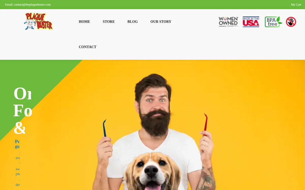 Homepage of Plaque Buster LLC