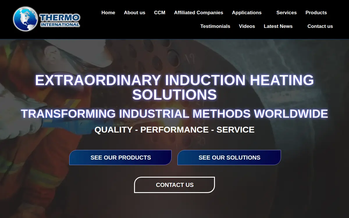 Homepage of Thermo International Services, L.l.c.