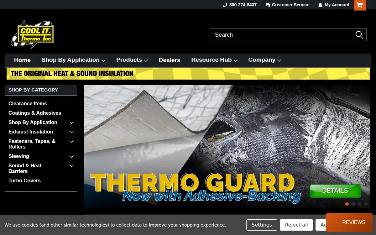Homepage of Thermo-tec High Performance Automotive, INC.