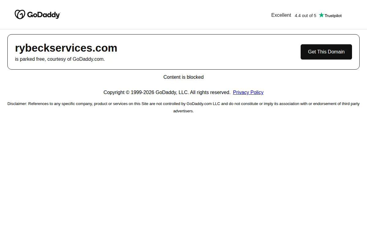 Homepage of Rybeck Services,llc