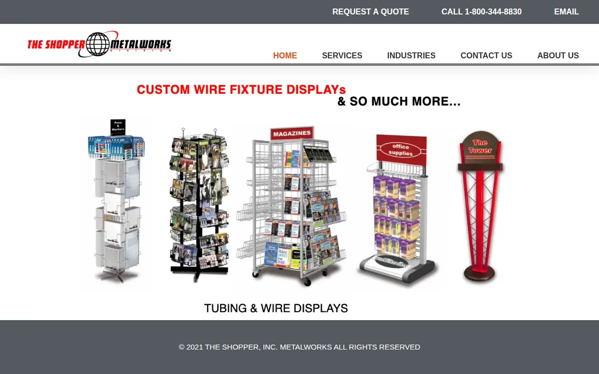 Homepage of The Shopper, INC