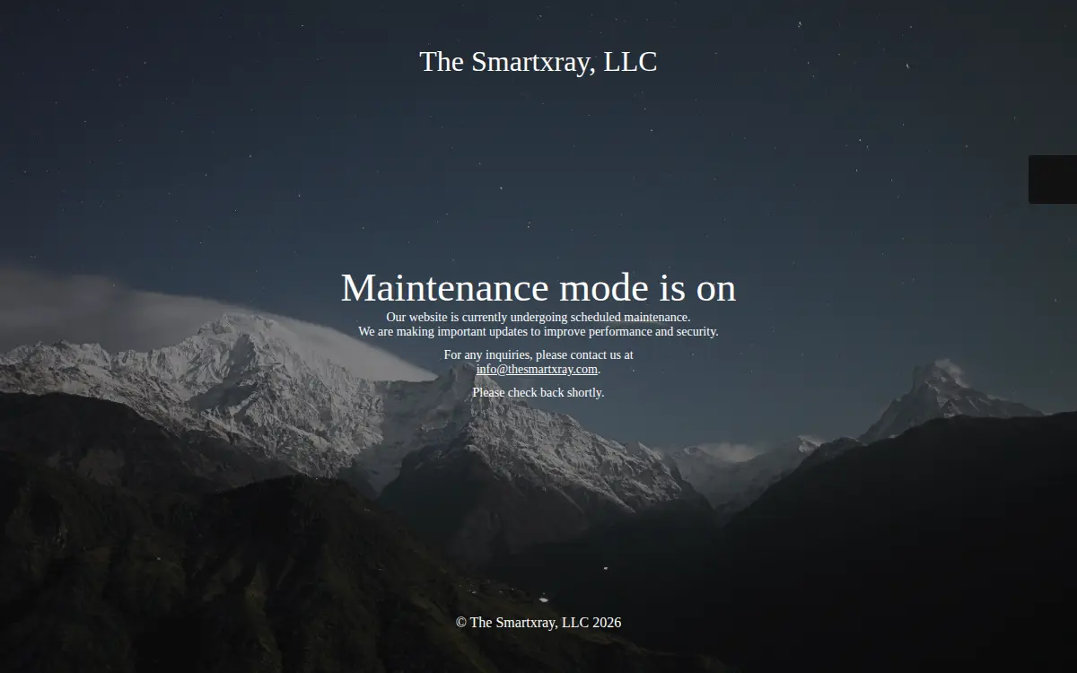 Homepage of The Smartxray, LLC