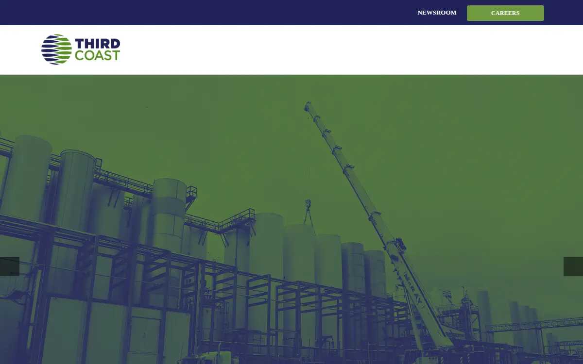 Homepage of Third Coast Packaging, INC.