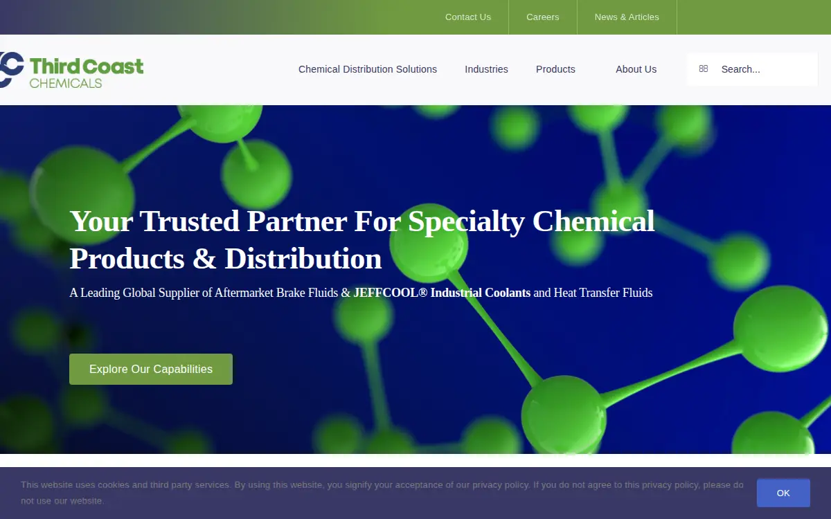 Homepage of Tc Chemicals, LLC