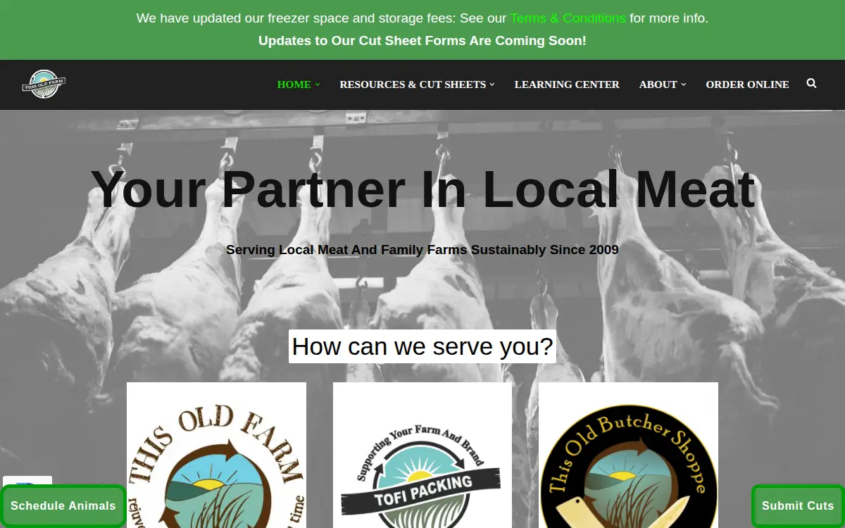 Homepage of This Old Farm INC.