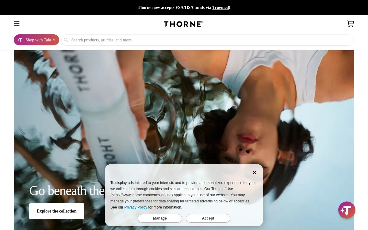 Homepage of Thorne Research INC