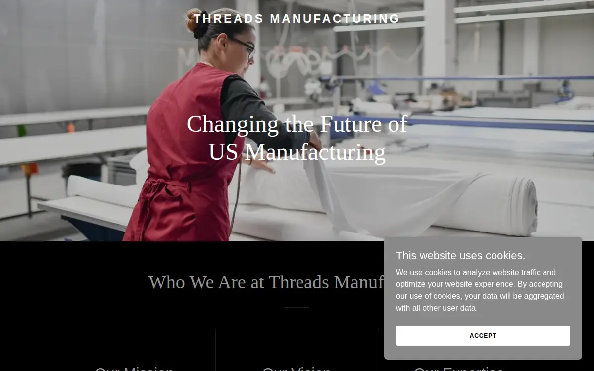 Homepage of Threads Manufacturing INC.