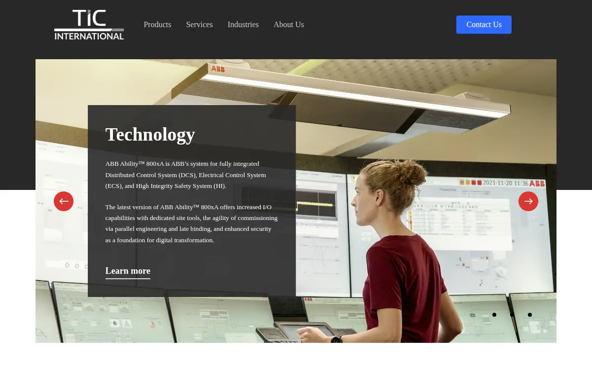 Homepage of Tic International, INC.