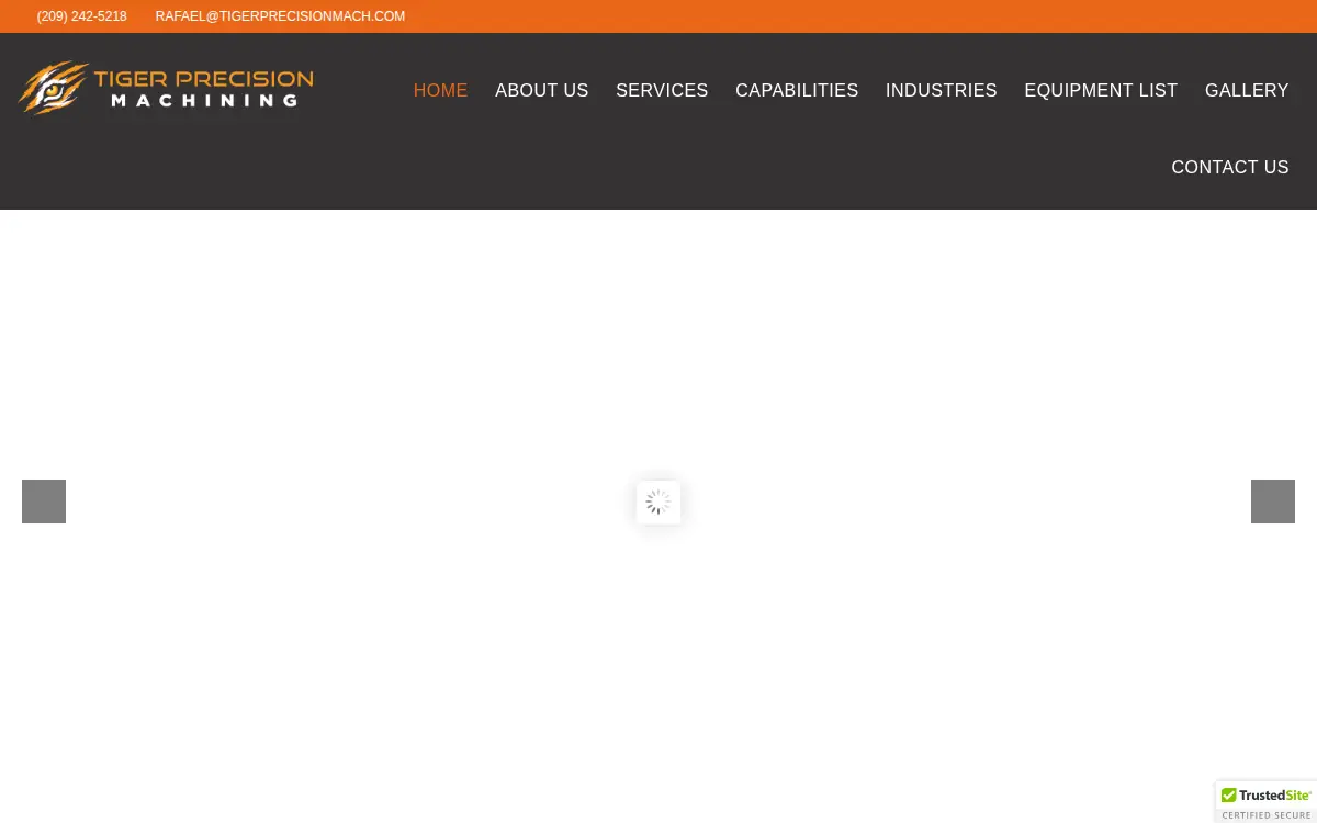 Homepage of Tiger Precision Machining