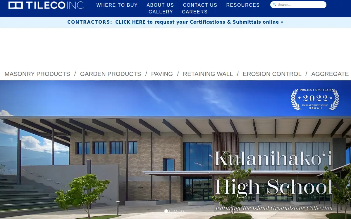 Homepage of Tileco INC