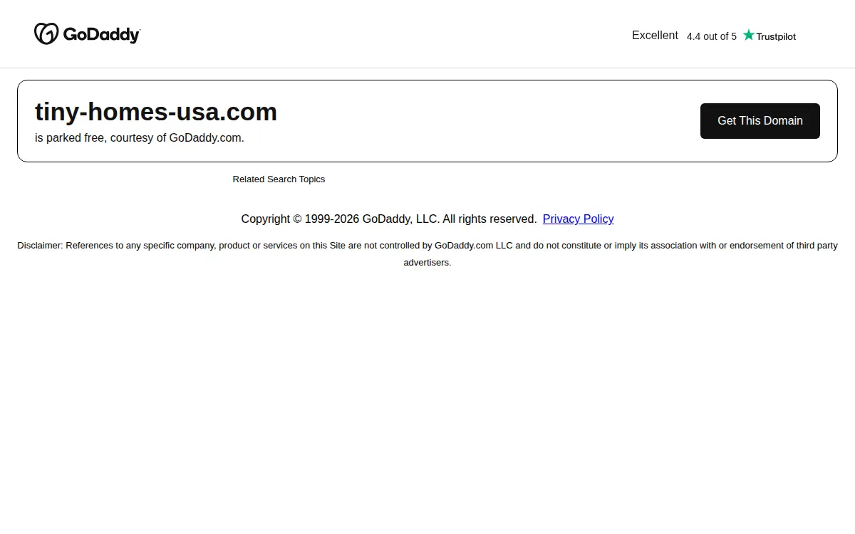 Homepage of Tiny Homes USA LLC
