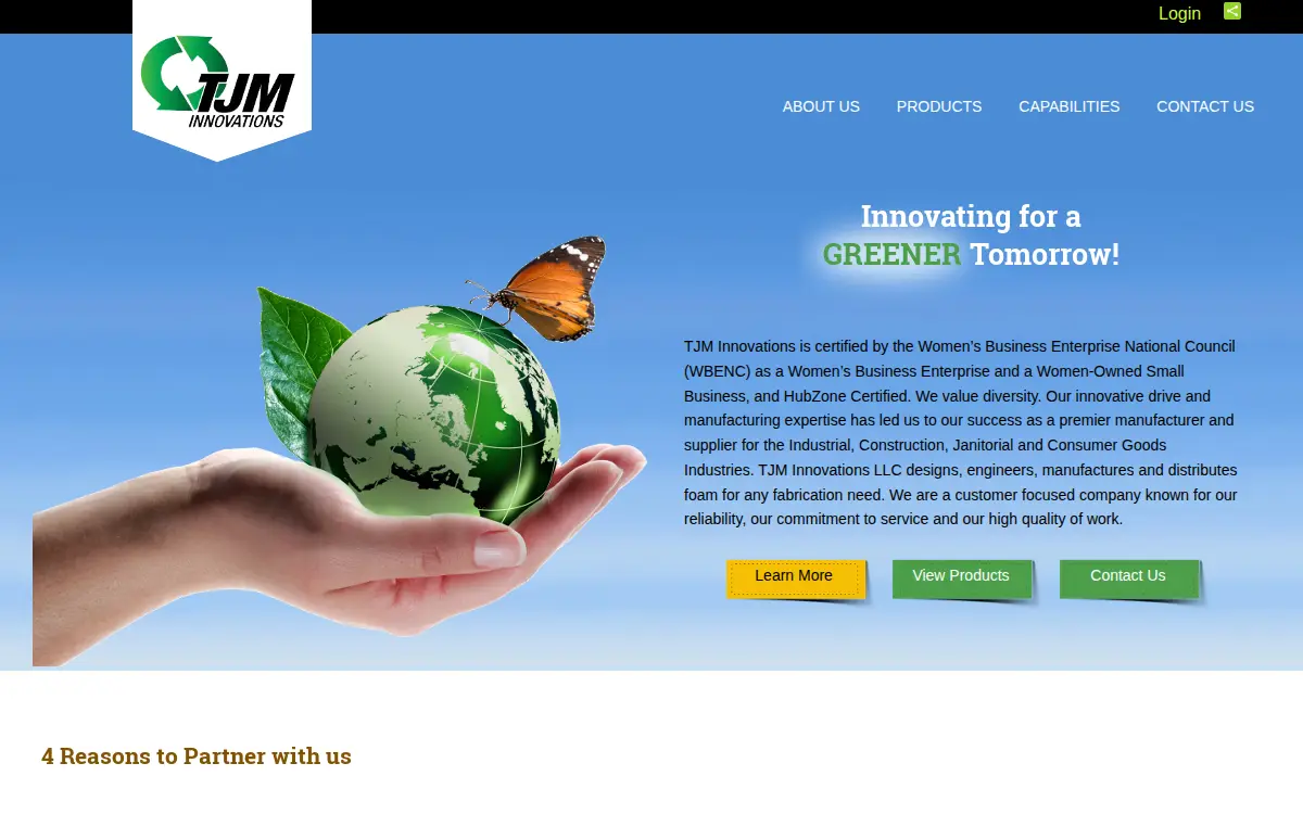 Homepage of Tjm Innovations LLC