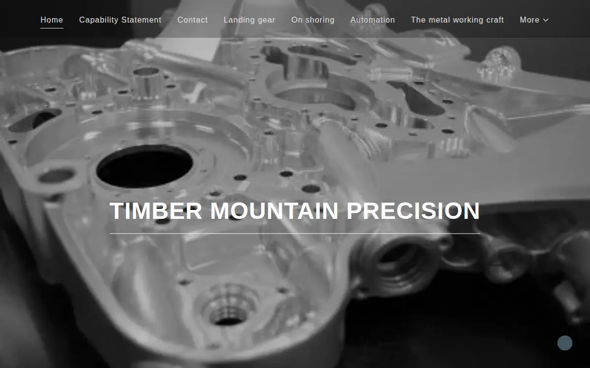 Homepage of Timber Mountain Precision INC