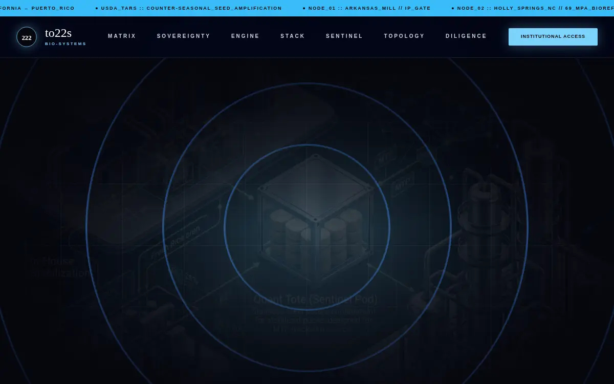 Homepage of To22s Bio-systems, INC.