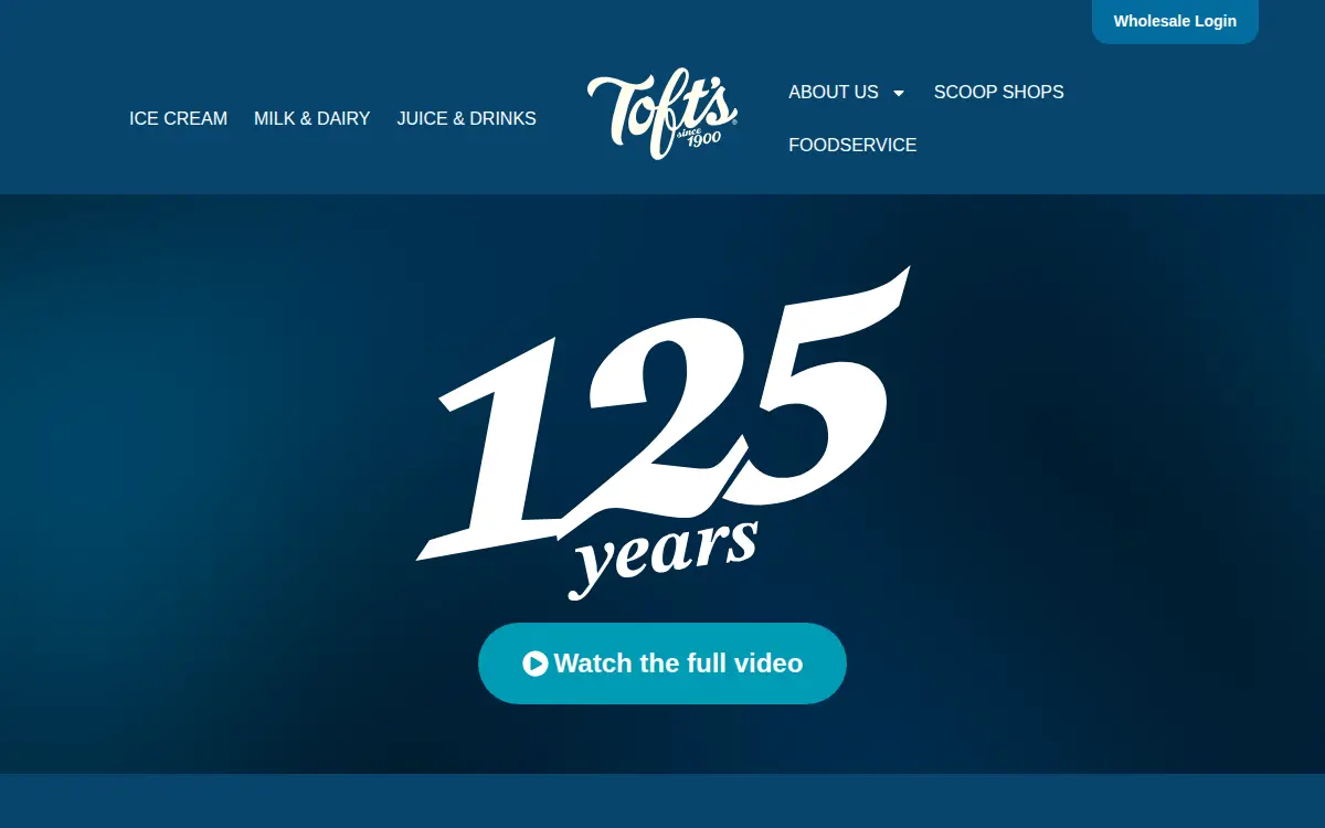 Homepage of Toft Dairy INC