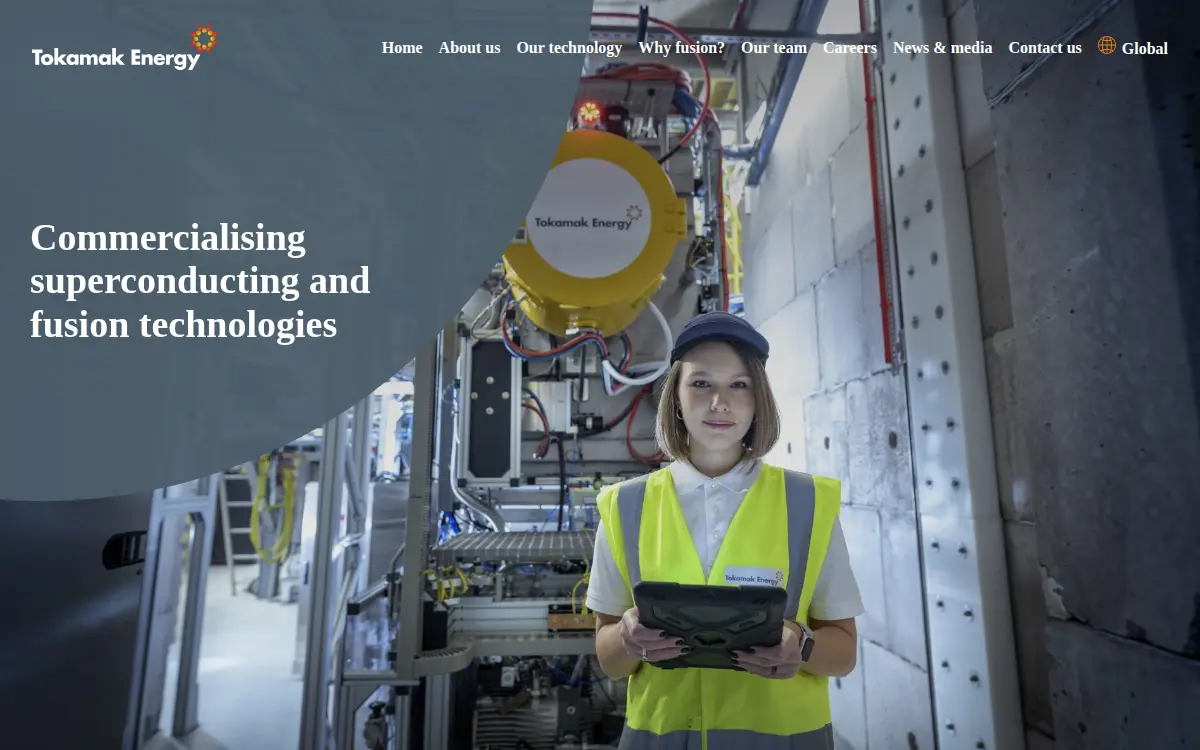 Homepage of Tokamak Energy INC