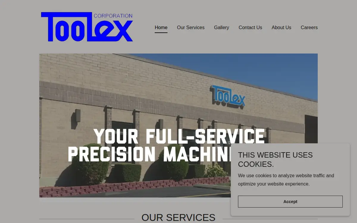Homepage of Toolex CORP