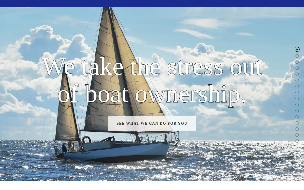 Homepage of Topside Yacht Management LLC