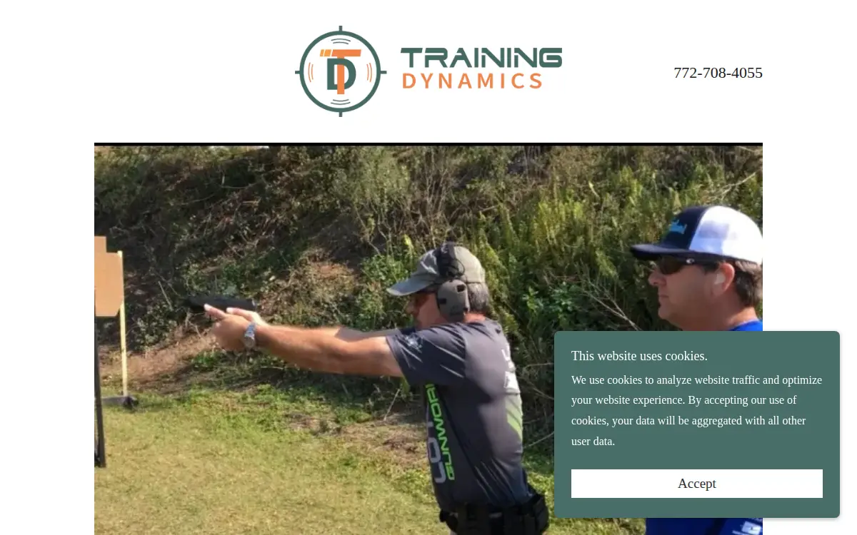 Homepage of Training Dynamics, LLC