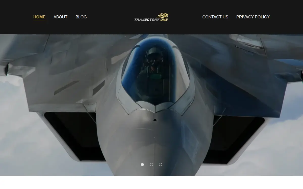 Homepage of Trajectory One LLC