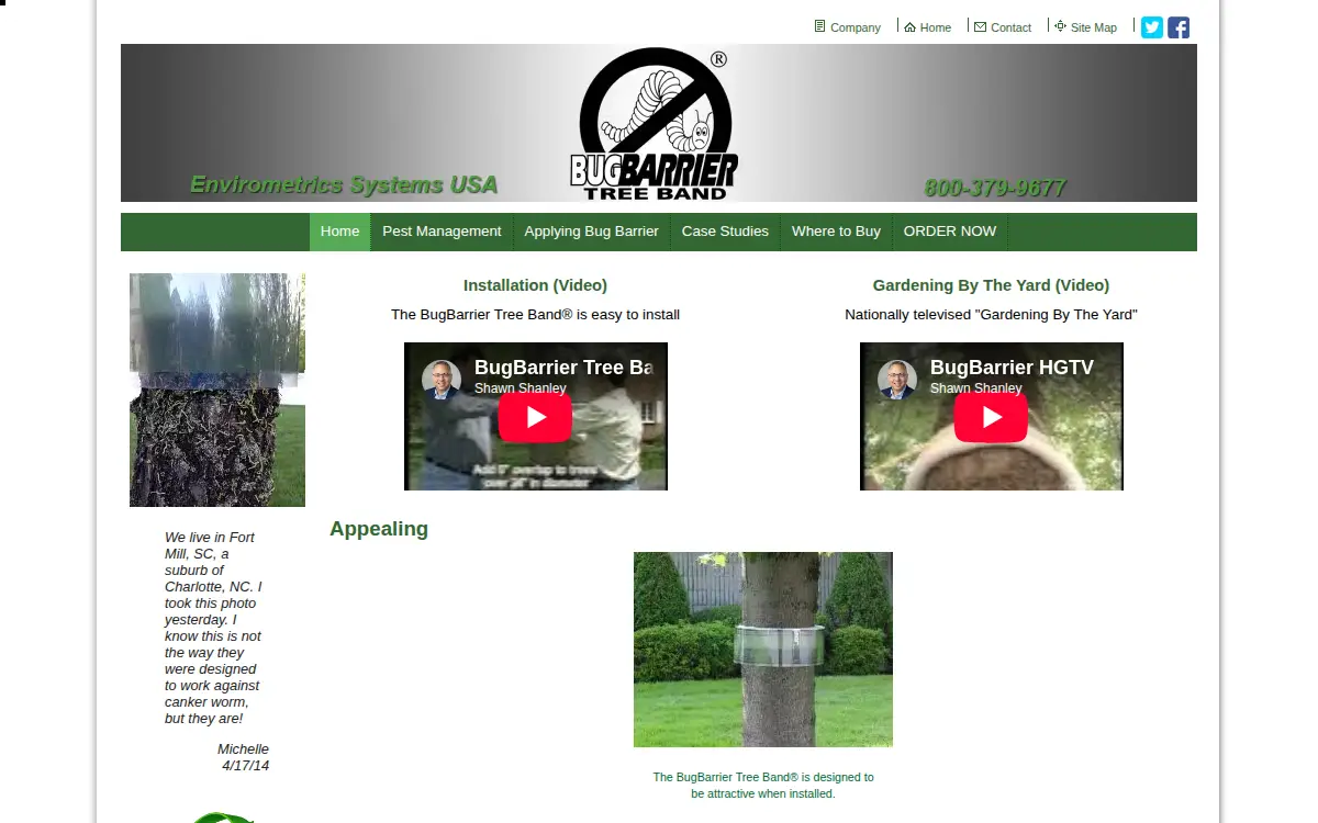Homepage of Envirometrics Systems Usa, INC