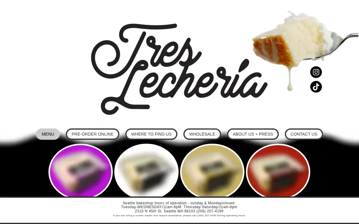 Homepage of Cubes Baking CO LLC