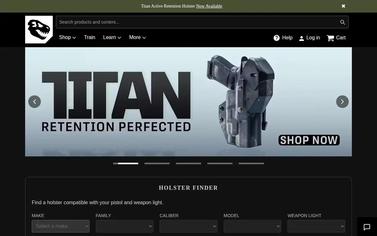 Homepage of T Rex Arms INC